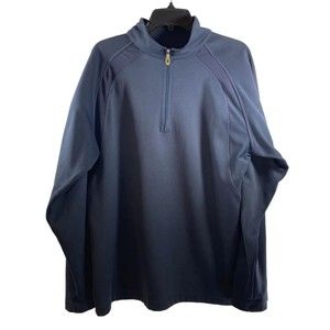 Nike Golf Men’s Fit Dry Long Sleeve 1/4 Zip Pullover Jacket Shirt Navy Blue Sz L